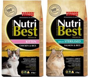 Nutribest Kitten 8 kg y Nutribest Cat Sterilised 8 kg