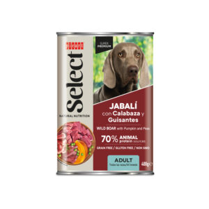ADULT JABALÍ con Calabaza y Guisantes